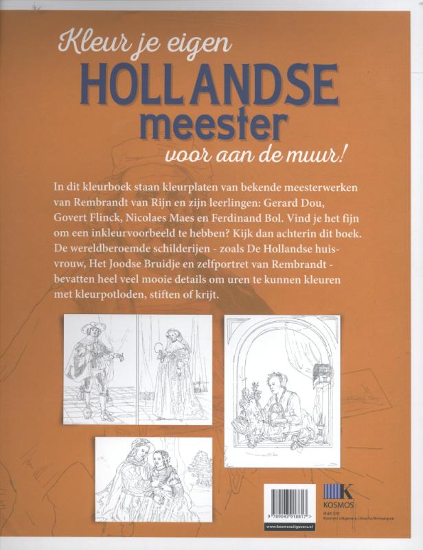 Achterkant van Kleur je eigen Rembrandt en zijn leerlingen