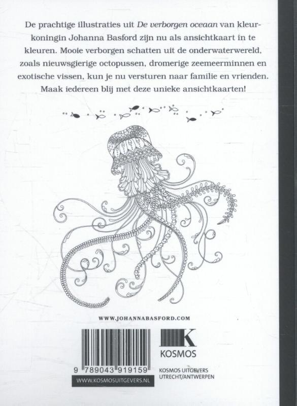 Achterkant van De verborgen oceaan kaartenboek