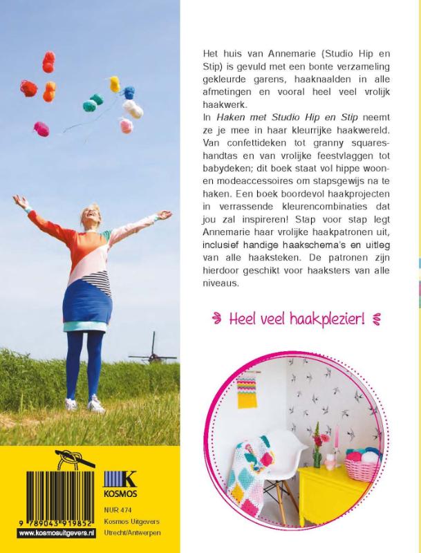Achterkant van Haken met Studio Hip en Stip