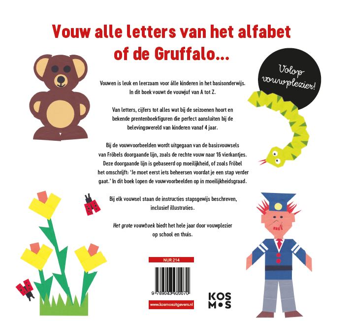 Achterkant van Het grote vouwboek