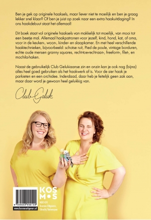Achterkant van Huiselijk haken met Club Geluk
