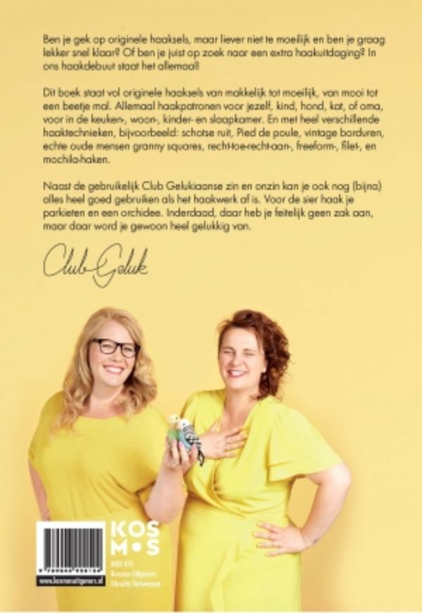 Achterkant van Huiselijk haken met Club Geluk