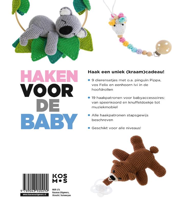 Achterkant van Haken voor de baby