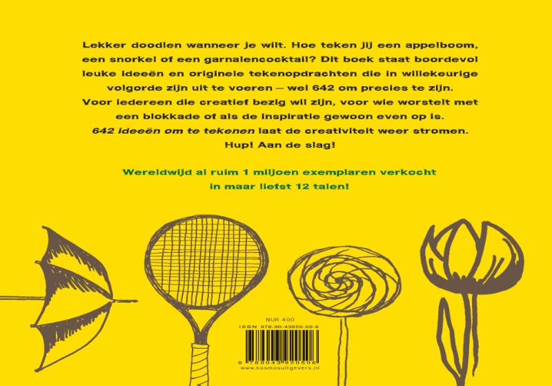 Achterkant van 642 ideeën om te tekenen
