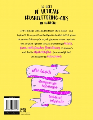 Achterkant van De ultieme brushlettering-gids