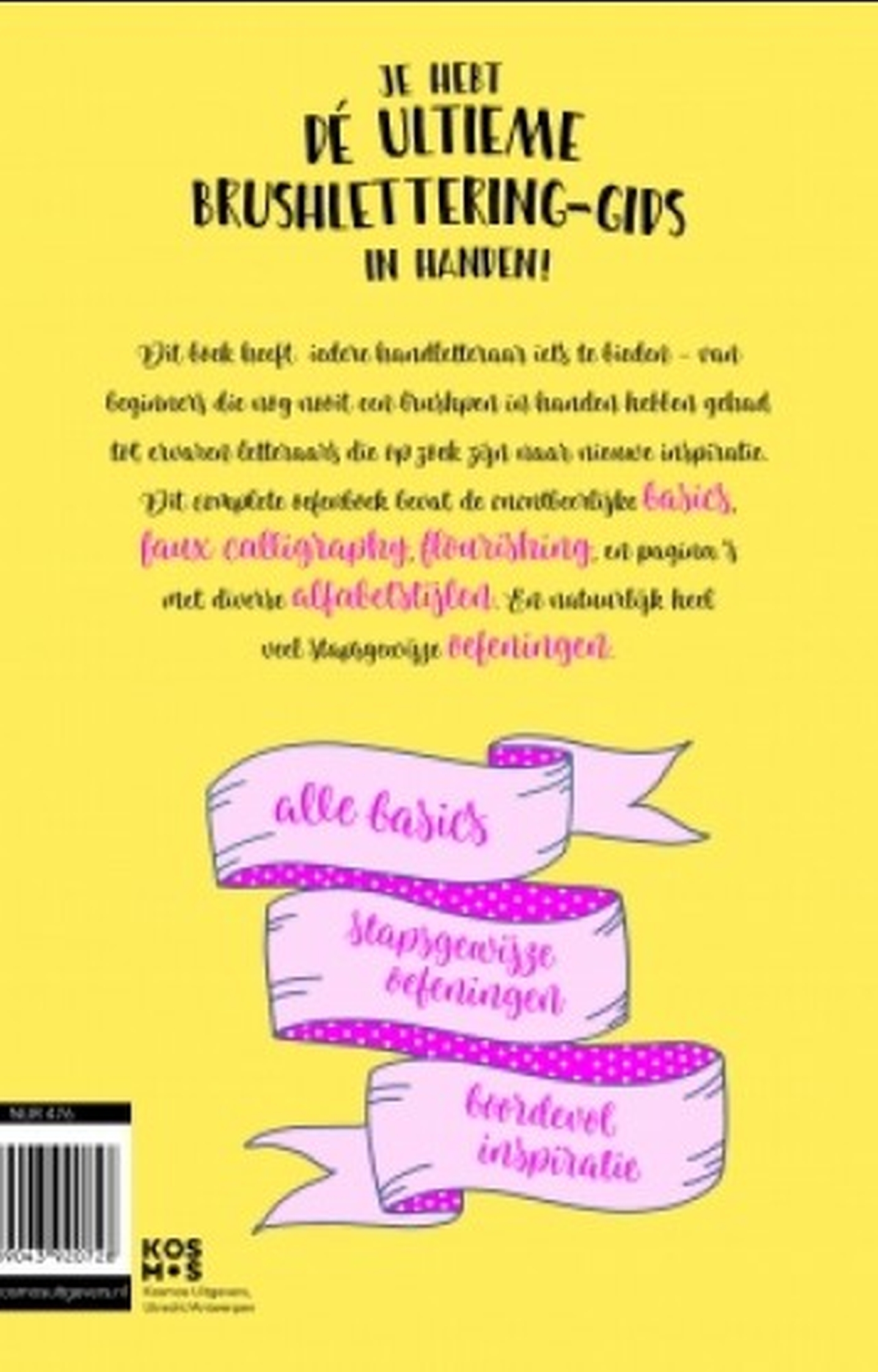 Achterkant van De ultieme brushlettering-gids