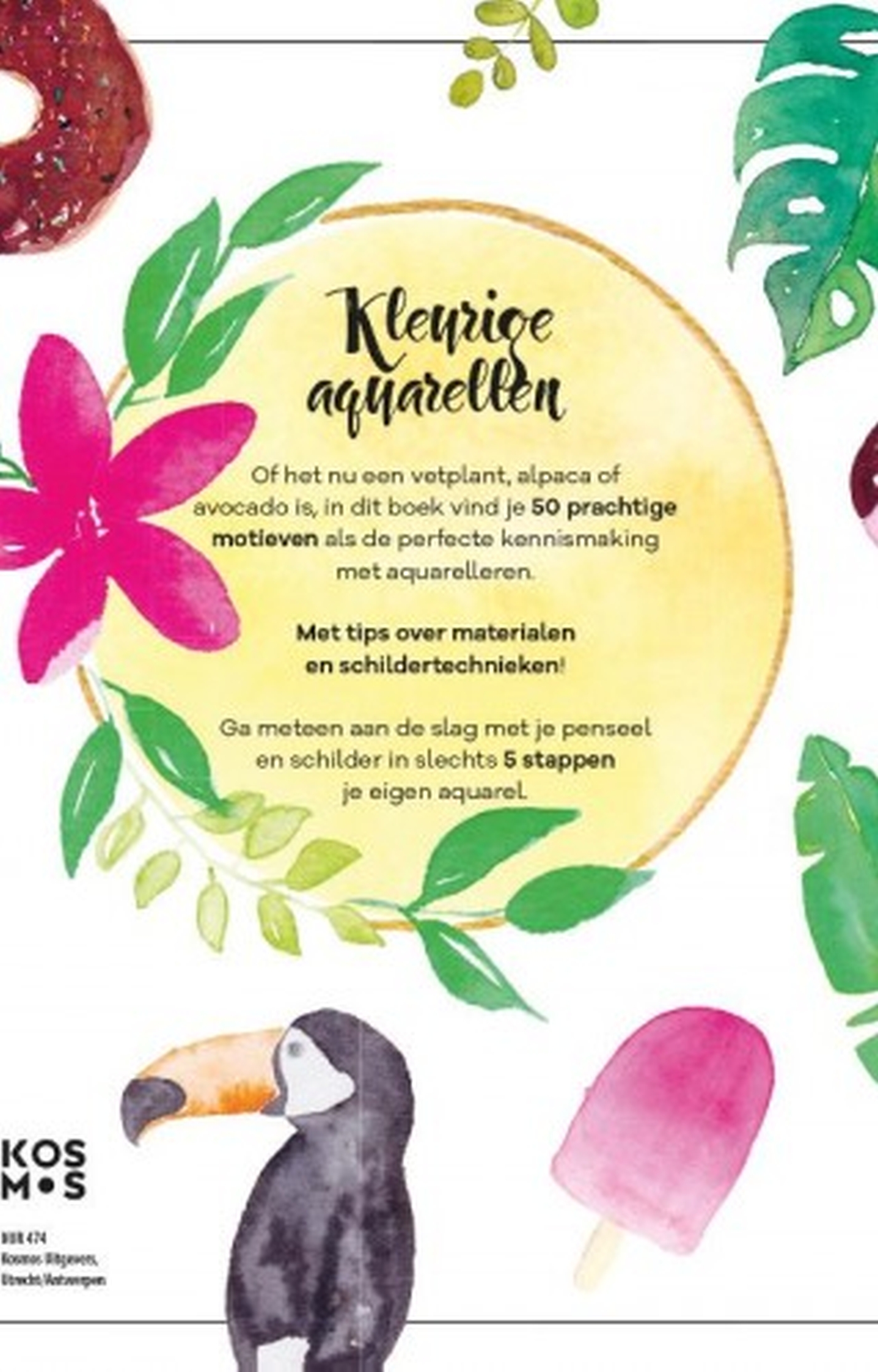 Achterkant van 50x waterverf