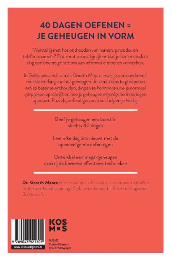 Achterkant van Geheugencoach