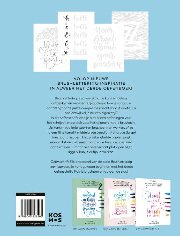 Achterkant van Oefenschrift
