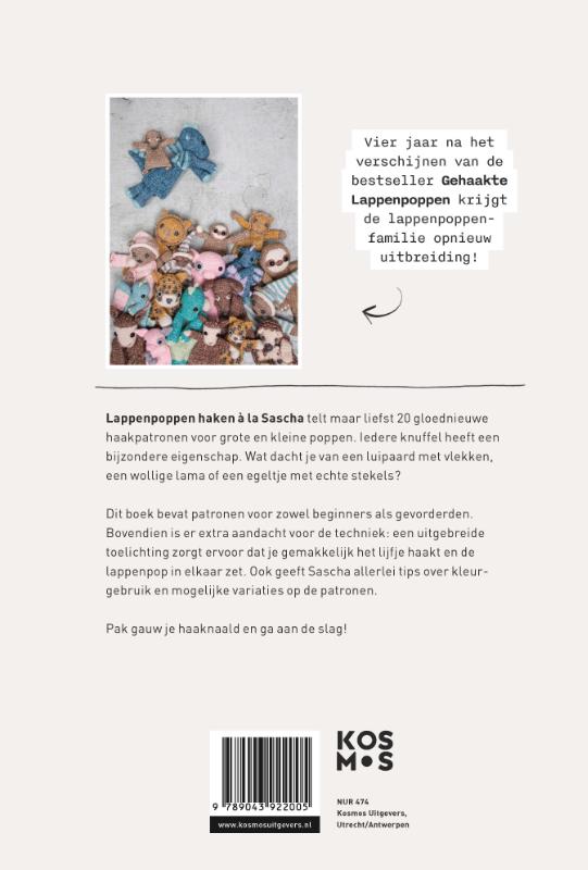 Achterkant van Lappenpoppen haken à la Sascha
