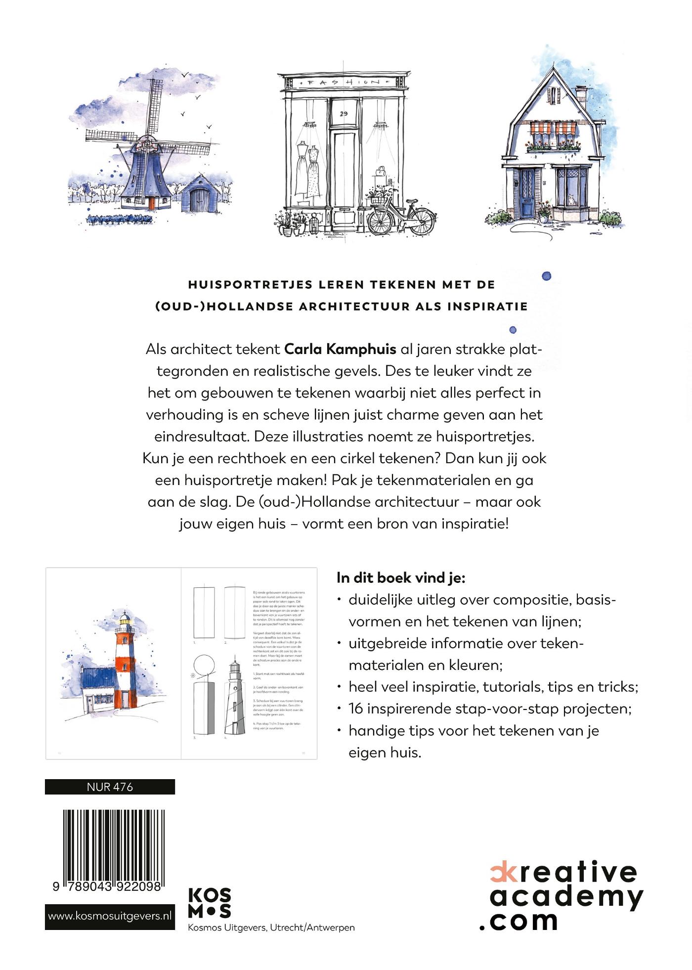 Achterkant van Huisportretjes tekenen