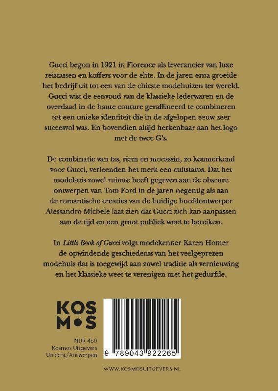 Achterkant van Little Book of Gucci
