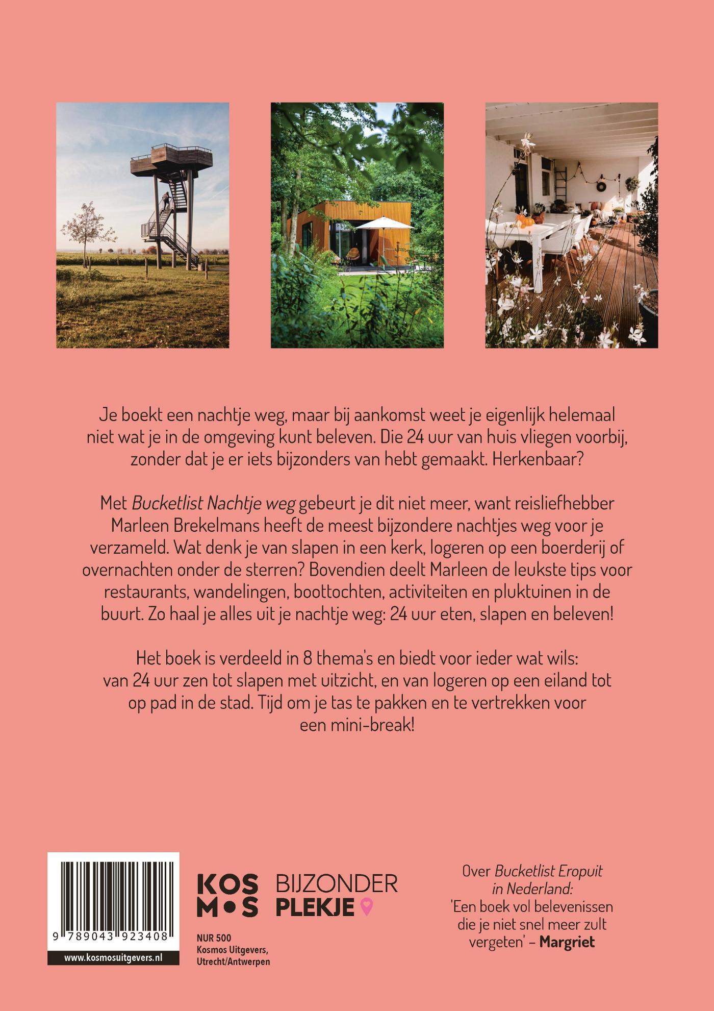 Achterkant van Bucketlist nachtje weg in Nederland