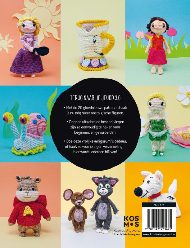 Achterkant van Helden uit je kindertijd haken 3