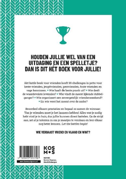 Achterkant van Het battle boek voor vrienden