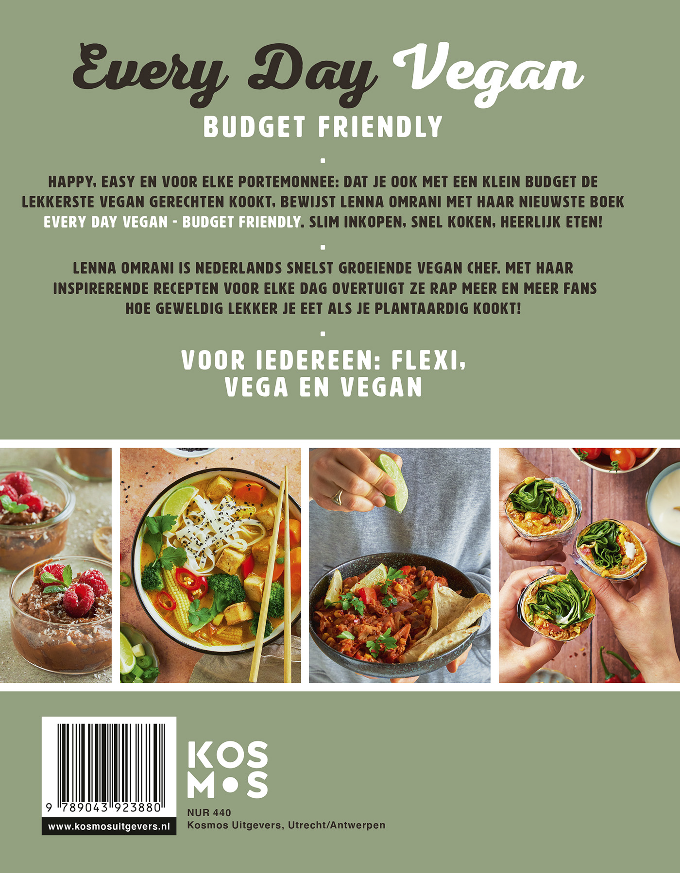 Achterkant van Every Day Vegan Budget Friendly