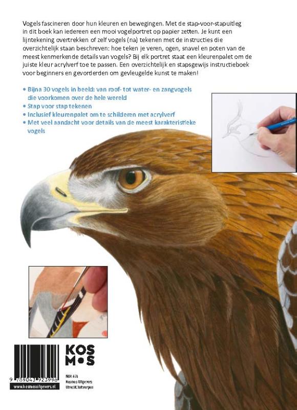 Achterkant van Vogels tekenen en schilderen