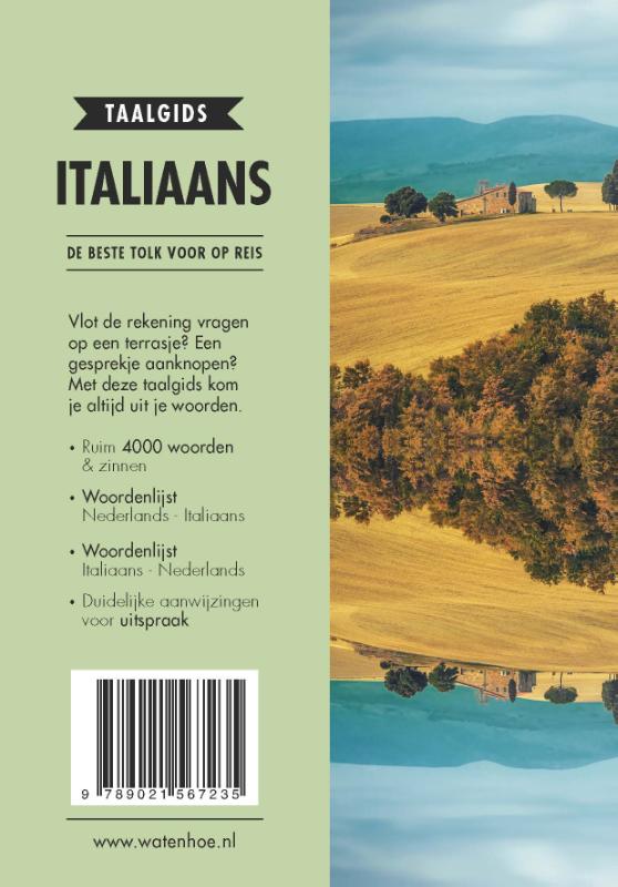 Achterkant van Italiaans