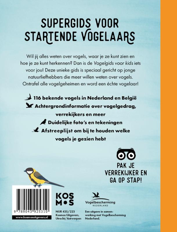 Achterkant van Vogelgids voor kids