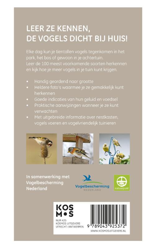 Achterkant van Vogels in en rond de tuin