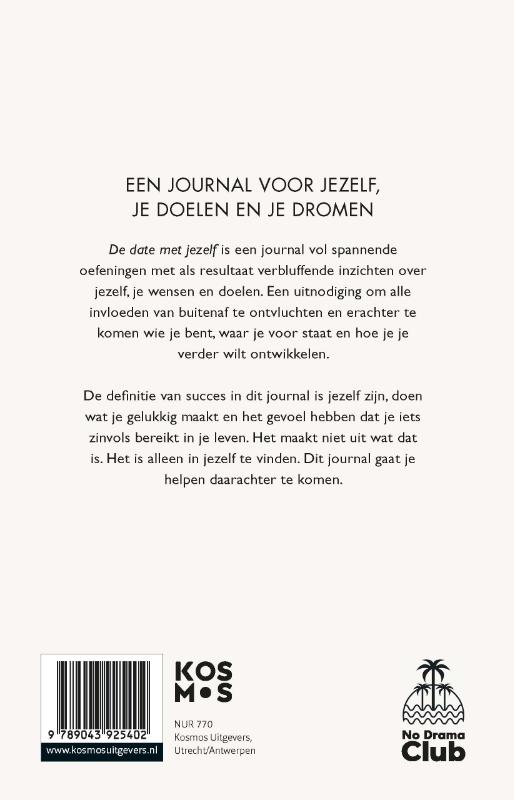 Achterkant van De date met jezelf