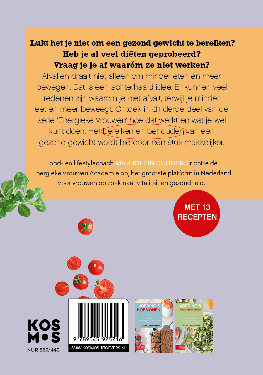 Achterkant van Voeding & Gezond gewicht