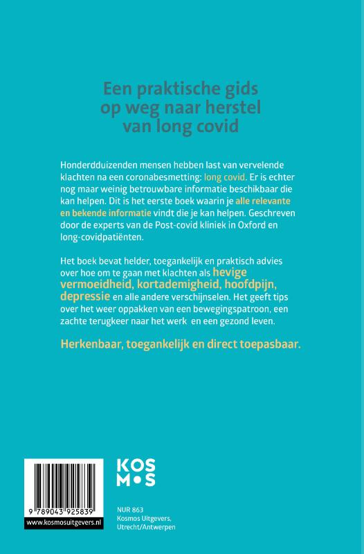 Achterkant van Long covid zelfhulpgids