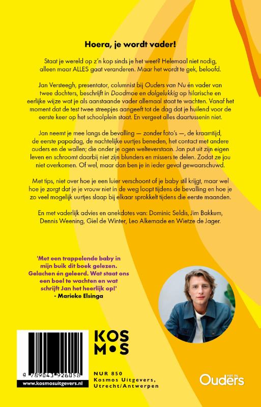 Achterkant van Doodmoe en dolgelukkig