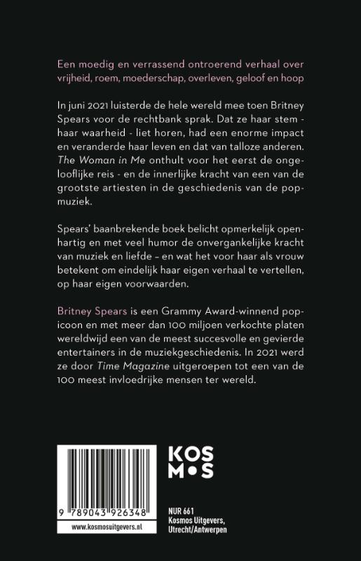 Achterkant van The Woman in Me - Nederlandse editie