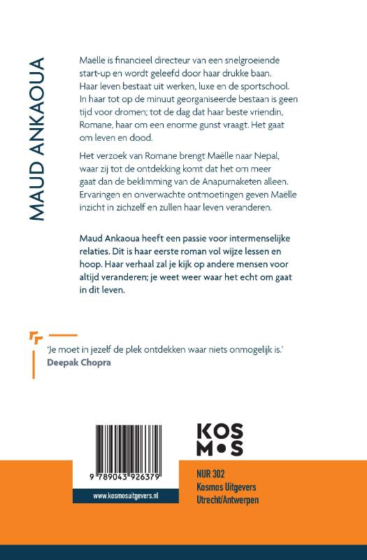 Achterkant van Voorbij de bergen
