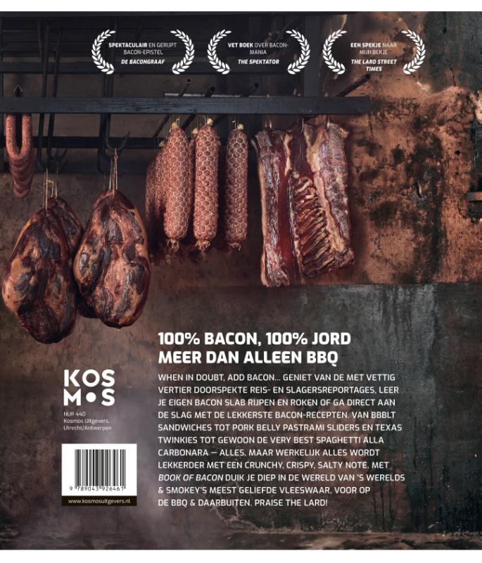 Achterkant van Book of Bacon