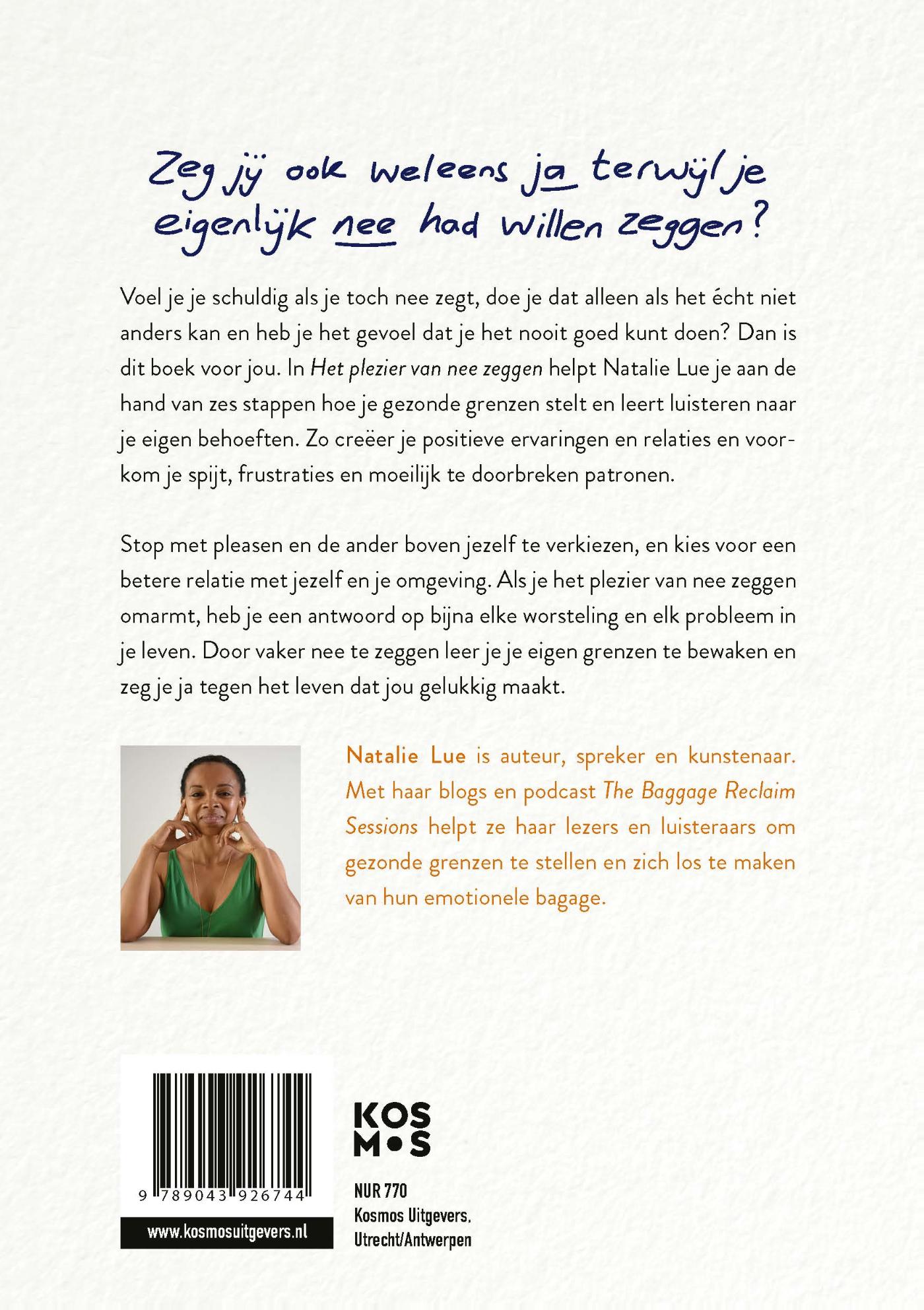 Achterkant van Het plezier van nee zeggen