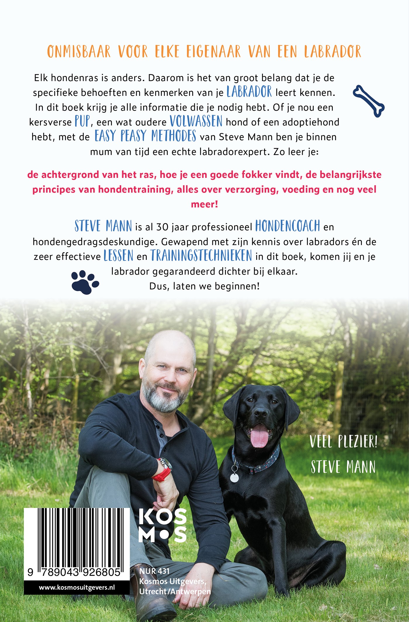 Achterkant van Easy Peasy Labrador