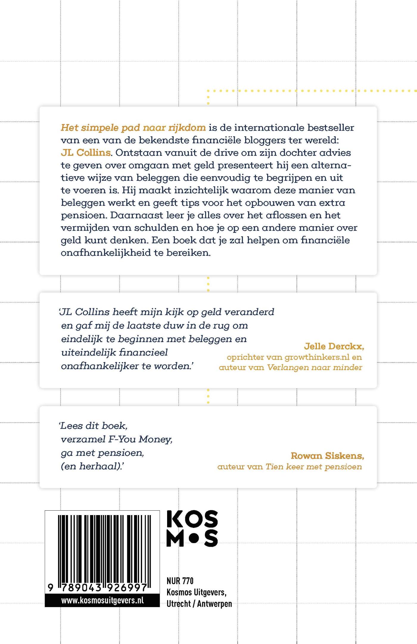 Achterkant van Het simpele pad naar rijkdom