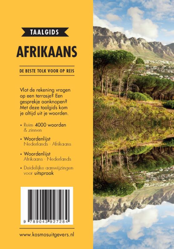 Achterkant van Afrikaans