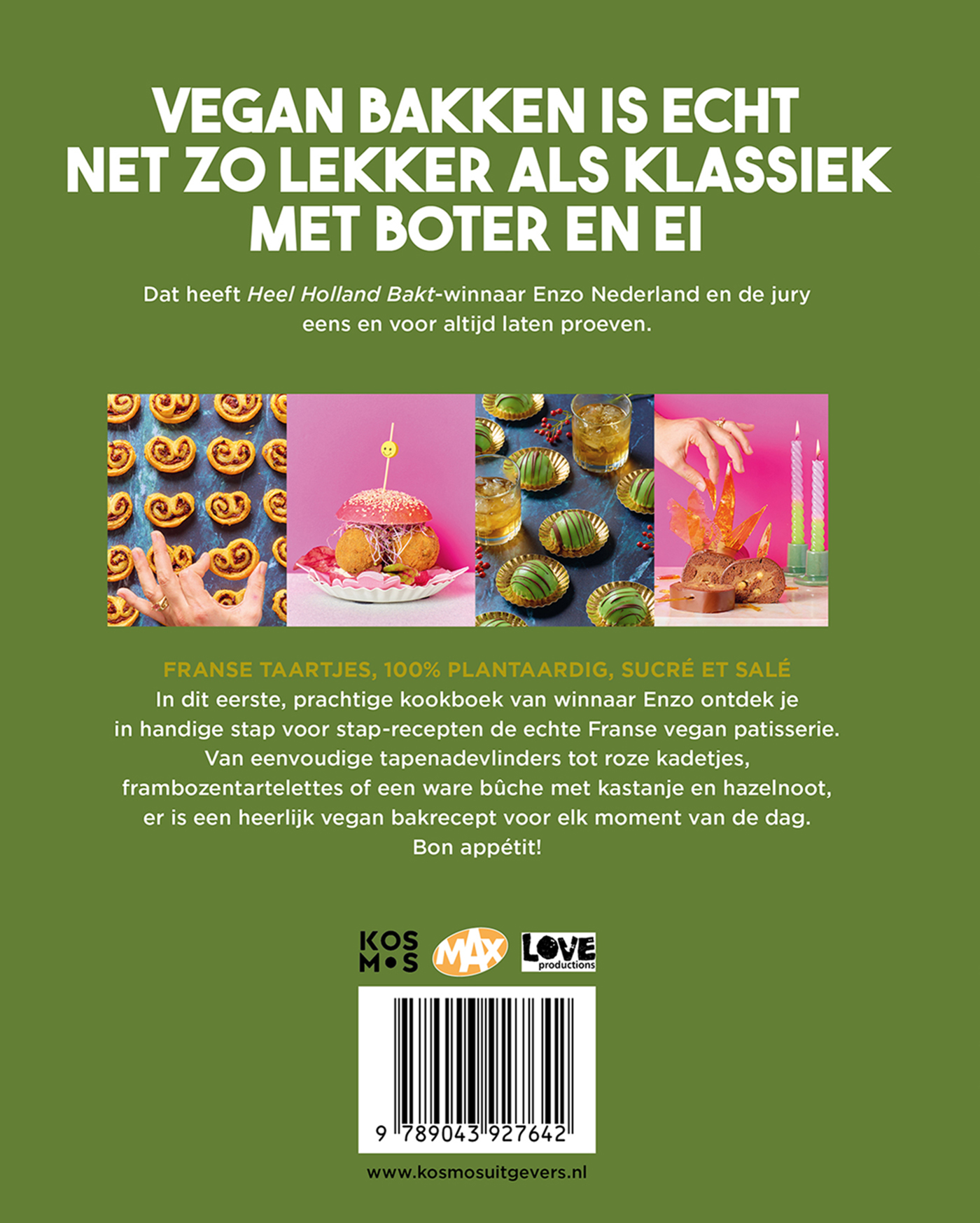 Achterkant van Heel Holland bakt vegan