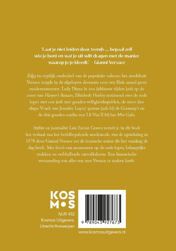 Achterkant van Little Book of Versace
