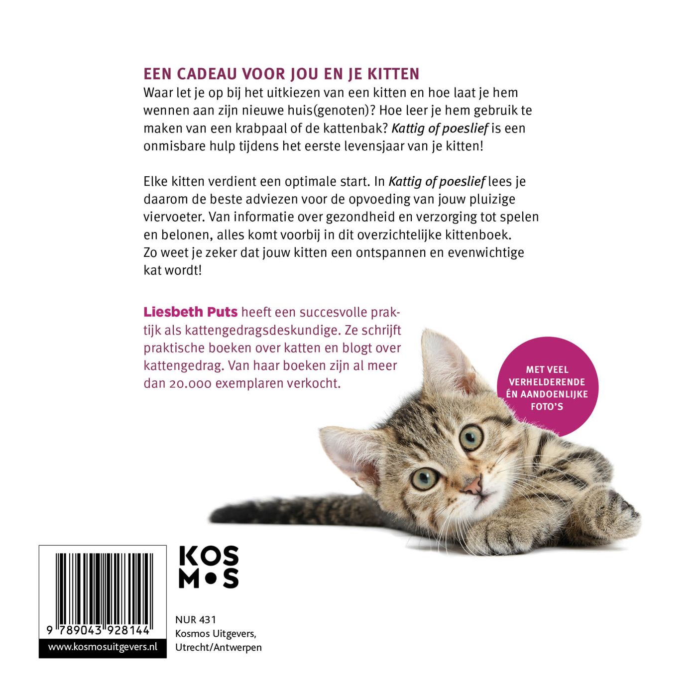Achterkant van Kattig of poeslief
