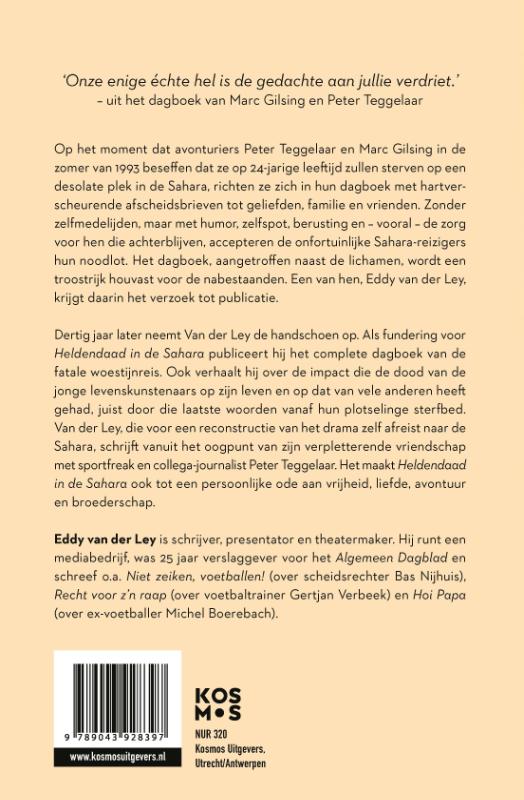 Achterkant van Heldendaad in de Sahara