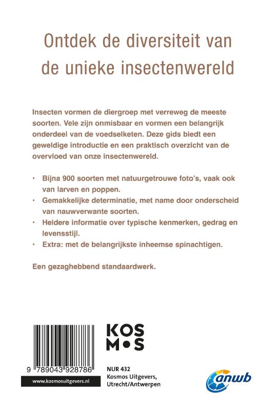 Achterkant van ANWB Insectengids