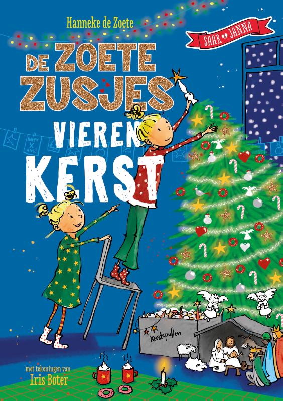 Achterkant van De Zoete Zusjes vieren Sinterklaas & Kerst omkeerboek