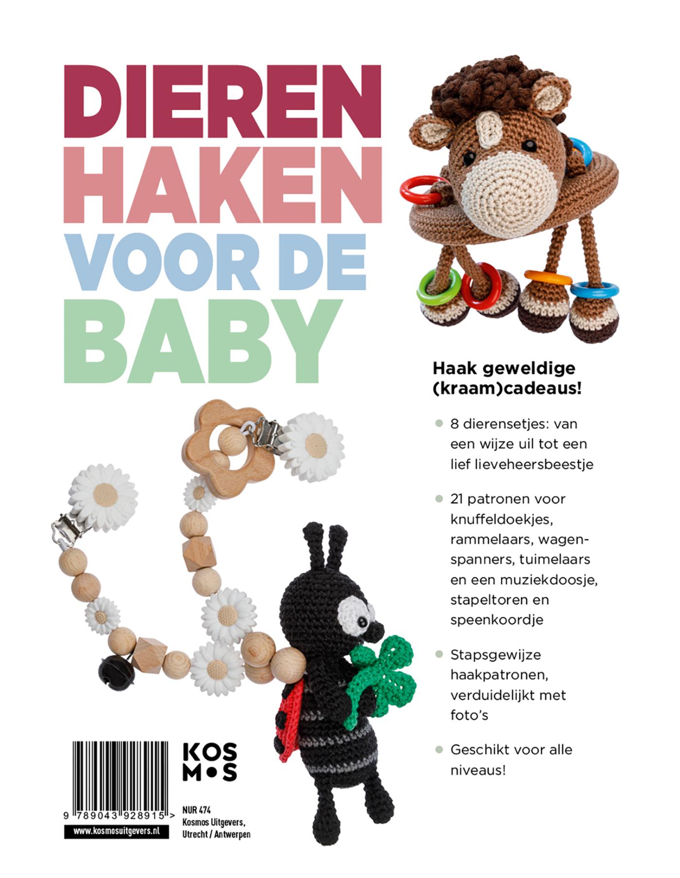 Achterkant van Dieren haken voor de baby