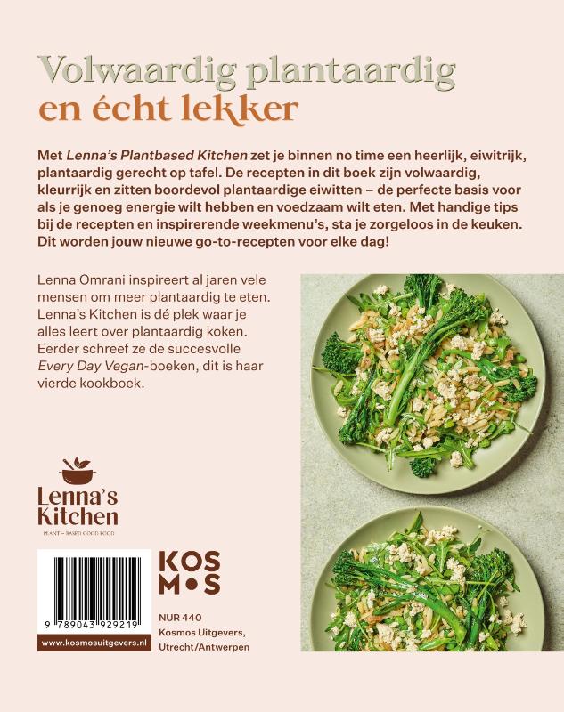Achterkant van Lenna's Plant Based Kitchen