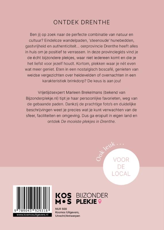 Achterkant van De mooiste plekjes in Drenthe