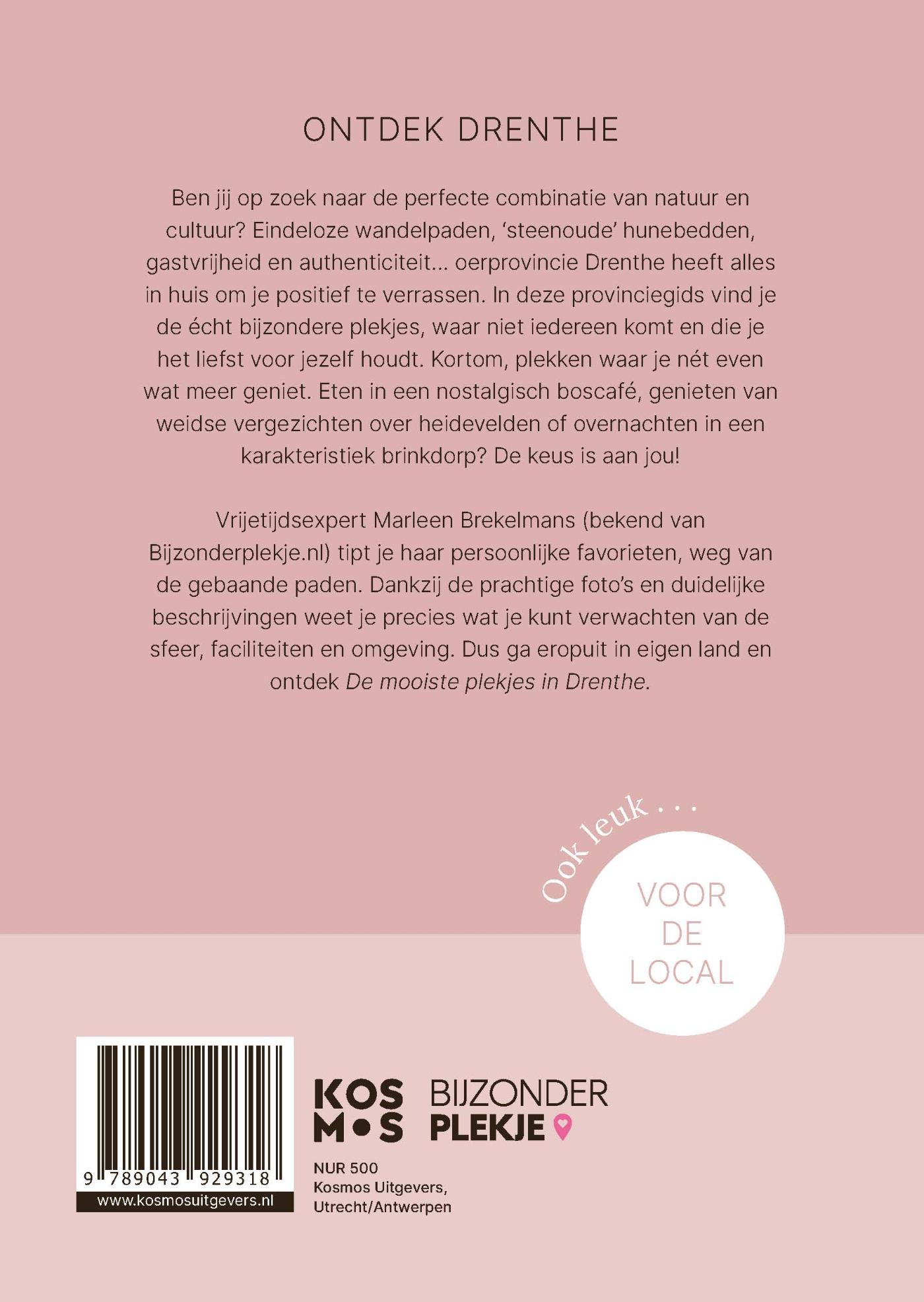 Achterkant van De mooiste plekjes in Drenthe