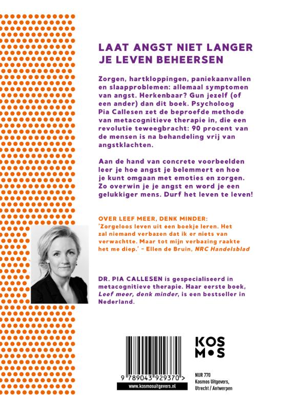 Achterkant van Leef zonder angst