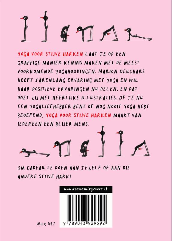 Achterkant van Yoga voor stijve harken