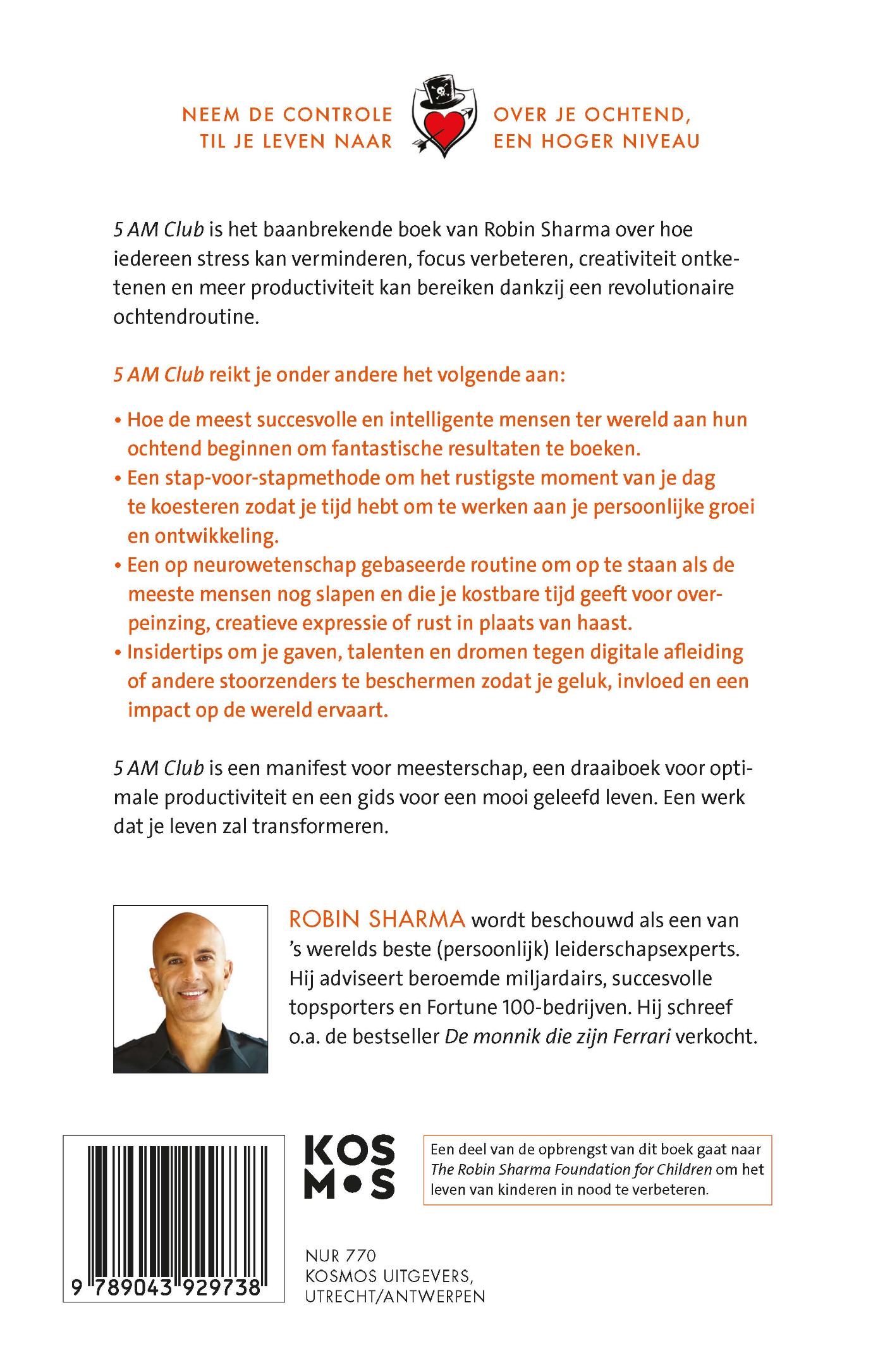 Achterkant van 5 AM Club - Nederlandse editie