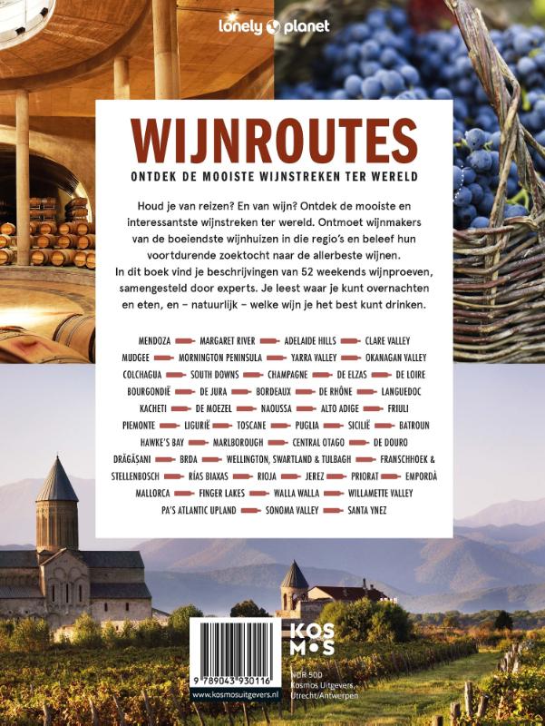 Achterkant van Wijnroutes