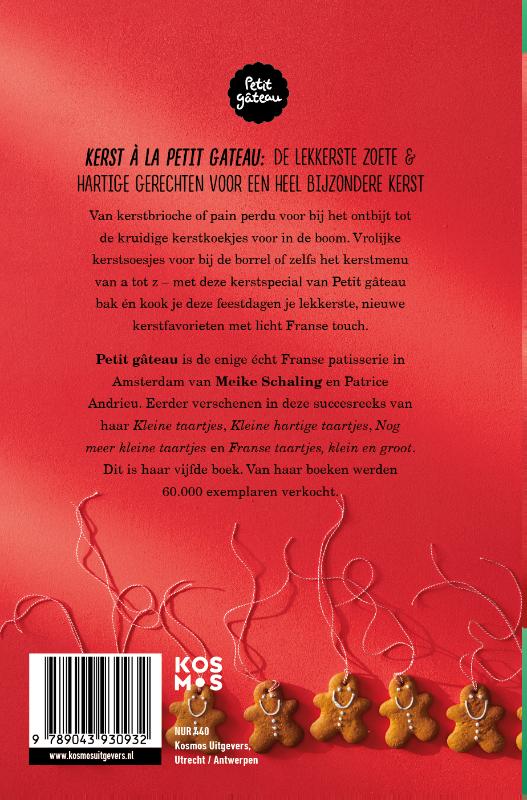 Achterkant van Kerst à la Petit gâteau